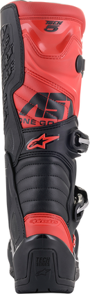 ALPINESTARS Tech 5 Boots - Black/Red- US 7 / EU 40.5 2015015-13-7