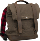 BURLY BRAND Roll Top Backpack - Dark Oak B15-1020D