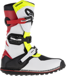 ALPINESTARS Tech-T Boots - White/Red/Yellow Fluorescent/Black - US 7 / EU 40.5 2004017-2351-7