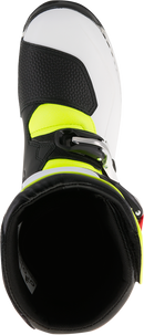 ALPINESTARS Tech-T Boots - White/Red/Yellow Fluorescent/Black - US 10 / EU 44.5 2004017-2351-10
