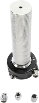 BILTWELL 1" Whiskey Throttle Assembly - Single Cable - Black 6601-201-01