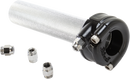 BILTWELL 1" Whiskey Throttle Assembly - Single Cable - Black 6601-201-01
