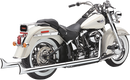 COBRA True Dual Fishtail Exhaust System for Harley-Davidson Softail '97-'06 - Part Number 6987