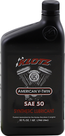 KLOTZ OIL V Twin Synthetic Oil 50W - 1 Quart - KH-50