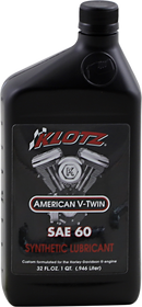 KLOTZ OIL V Twin Synthetic Oil 60W - 1 Quart - Part Number KH-60