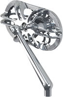 ARLEN NESS Mirror - Side View - Caged Series/Deep Cut - Chrome - Right 13-167