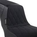 LE PERA Kickflip Seat - Diamond w/ Gripp Tape - Black - Softail '18-'23 LYR-590DMGP