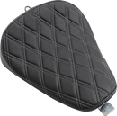 DRAG SPECIALTIES SEATS Bobber Solo Seat - Double Diamond - Silver Stitch - '10-'22 XL 0804-0740
