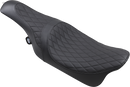 DRAG SPECIALTIES SEATS Caballero Seat - Solar Reflective Leather - Diamond Stitch - FL '08-'23 0801-1003