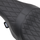DRAG SPECIALTIES SEATS Caballero Seat - Solar Reflective Leather - Diamond Stitch - FL '08-'23 0801-1003