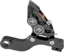 Performance Machine 1257-0081-A-BM Rear Contrast Cut 4-Piston Brake Caliper for Harley FL 2008-2016