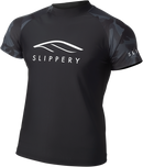 SLIPPERY Short-Sleeve Rashguard - Black/Camo, Part Number 3250-0136