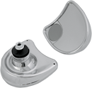 DRAG SPECIALTIES Mirror - Side View w/Blind Spot - Half-Moon - Chrome 77303
