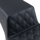 SADDLEMEN Step-Up Seat - Front Lattice Stitch - Black 897-06-172