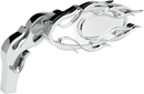 ARLEN NESS Mirror - Micro - Flamed - Side View - Oval - Chrome - Left 13-070