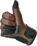 BILTWELL Belden Gloves - Chocolate/Black - XS 1505-0201-301