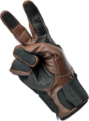 BILTWELL Belden Gloves - Chocolate/Black - Small 1505-0201-302
