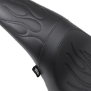 DRAG SPECIALTIES SEATS Predator Seat - Black - Flame Stitched - FL/FX '06-'17 0802-0393