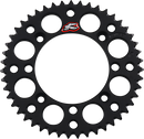 RENTHAL Rear Sprocket - Aluminum - 47 Tooth - Black - Suzuki/Yamaha 121U-428-47GPBK