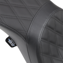 DRAG SPECIALTIES SEATS Predator 2-Up Seat - Double Diamond - Black - FX/FL '06-'17 0803-0541