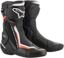 ALPINESTARS SMX Plus Boots - Black/White/Red Fluorescent - US 9.5 / EU 44 2221019-1231-44