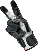BILTWELL Borrego Gloves - Black/Cement - Small 1506-0104-302