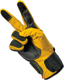 BILTWELL Borrego Gloves - Gold/Black - XS 1506-0701-301