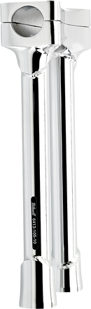 BILTWELL Murdock O/S Risers - 10" - Chrome 6413-105-10