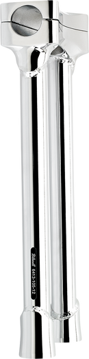 BILTWELL Murdock O/S Risers - 12" - Chrome 6413-105-12