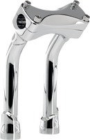 BILTWELL Murdock O/S Risers - Pullback - 8" - Chrome 6414-105-08