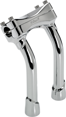BILTWELL Murdock O/S Risers - Pullback - 8" - Chrome 6414-105-08