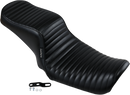 LE PERA Cherokee Seat - Pleated - Black - FL/FX '06-'17 LK-021PT