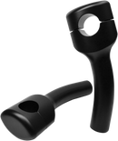 LA CHOPPERS Hefty Smooth Handlebar Risers for 1-1/4" Handlebars - Pullback - 5-1/2" - Flat Black LA-7406-05M