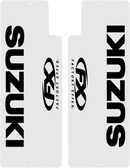 FACTORY EFFEX Fork Shield Decal - Upper - Suzuki - Black 08-38404