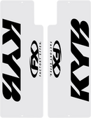 FACTORY EFFEX Fork Shield Decal - Upper - Kayaba - Black 10-38002