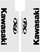 FACTORY EFFEX Fork Shield Decal - Upper - Kawasaki - Black 06-38104