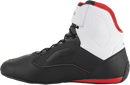 ALPINESTARS Faster-3 Rideknit® Shoes - Black/White/Red - US 11.5 / EU 45 2510319123-11.5