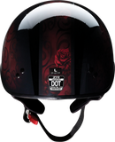 Z1R Vagrant Helmet - Red Catrina Design, Black/Red, XS - Part 0103-1313