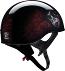 Z1R Vagrant Helmet - Red Catrina, Black/Red, Large - Part Number 0103-1316