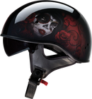 Z1R Vagrant Helmet - Red Catrina Design, Black/Red, XS - Part 0103-1313