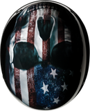 Z1R Vagrant Helmet USA Skull Black Medium 0103-1309