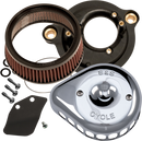 S&S CYCLE Mini Teardrop Stealth Air Cleaner Kit - Chrome 170-0435C