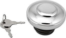 Gas Cap Screw In W/Lock&Cover Non Vented Chrome 82 95