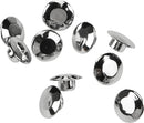 H Bar Clamp Bolt Caps Chrome 10/Pk