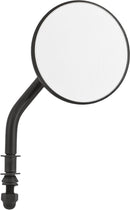 3" Round Mirror W/4" Stem Black L/R