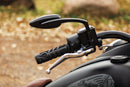 Kuryakyn Teardrop Mirrors Satin Black - Stylish and Functional Powersports Rearview Mirrors