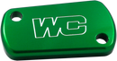 WORKS CONNECTION Rear Billet Brake Cover for Kawasaki and Suzuki - Green, Part