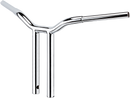 LA CHOPPERS Kage Fighter Welded Straight-Riser Handlebar - One Piece - 10" - Chrome LA-7337-10