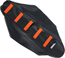 MOOSE OFFROAD Ribbed Seat Cover - Black Cover/Orange Ribs - KTM KTM6509-336RT