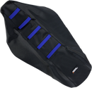 MOOSE OFFROAD Ribbed Seat Cover - Black Cover/Blue Ribs - Yamaha YZ12502-332RT